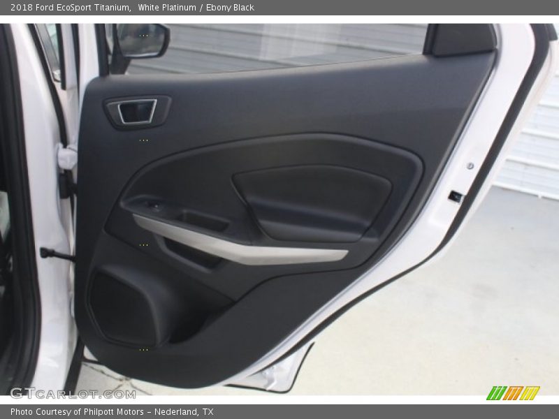 White Platinum / Ebony Black 2018 Ford EcoSport Titanium