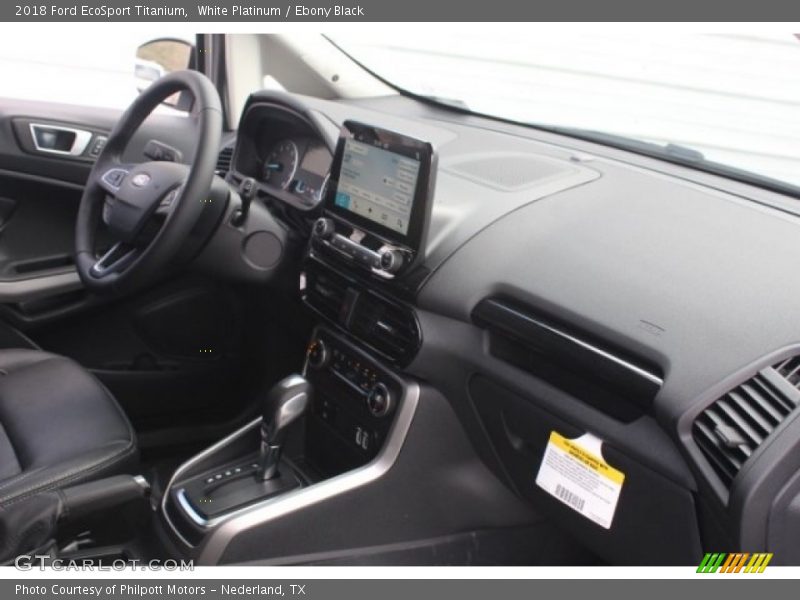 White Platinum / Ebony Black 2018 Ford EcoSport Titanium