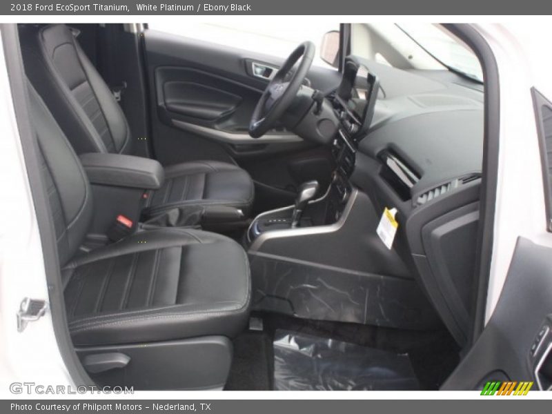 White Platinum / Ebony Black 2018 Ford EcoSport Titanium