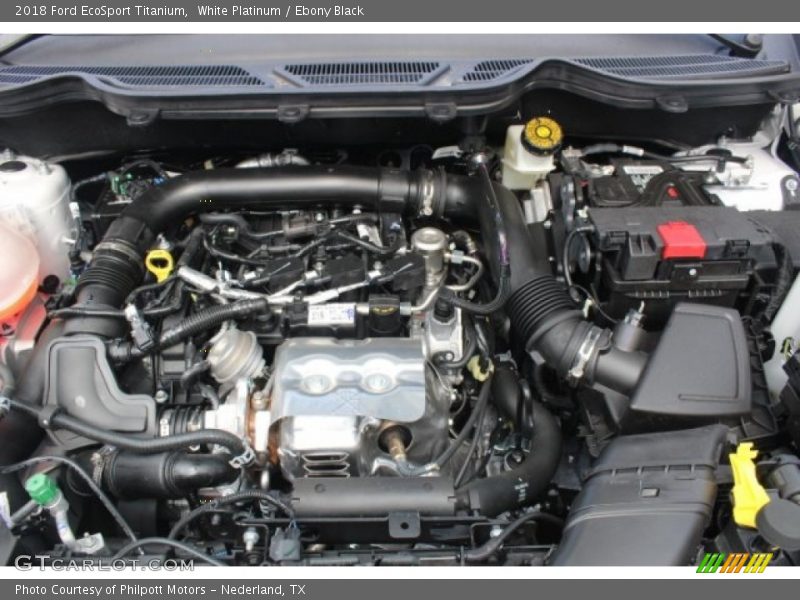 White Platinum / Ebony Black 2018 Ford EcoSport Titanium
