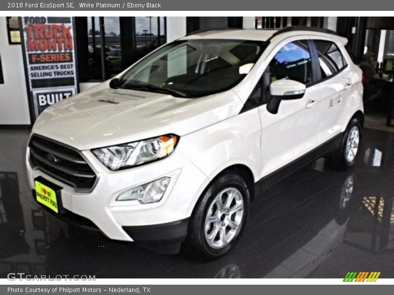 White Platinum / Ebony Black 2018 Ford EcoSport SE