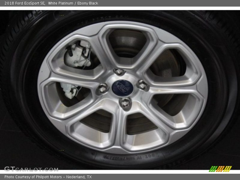 White Platinum / Ebony Black 2018 Ford EcoSport SE