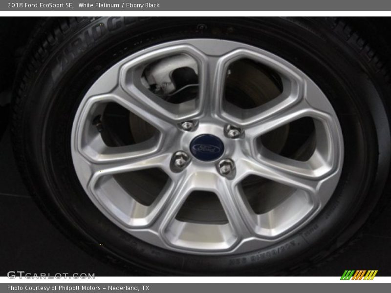 White Platinum / Ebony Black 2018 Ford EcoSport SE