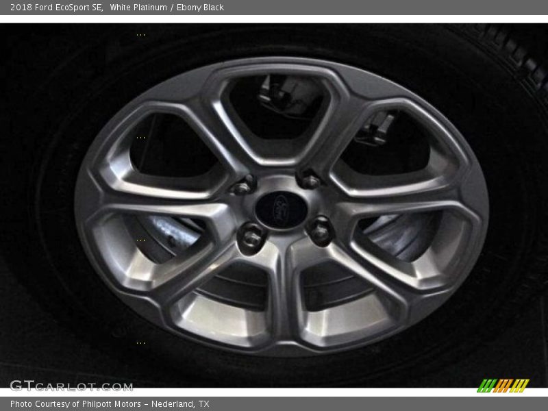 White Platinum / Ebony Black 2018 Ford EcoSport SE