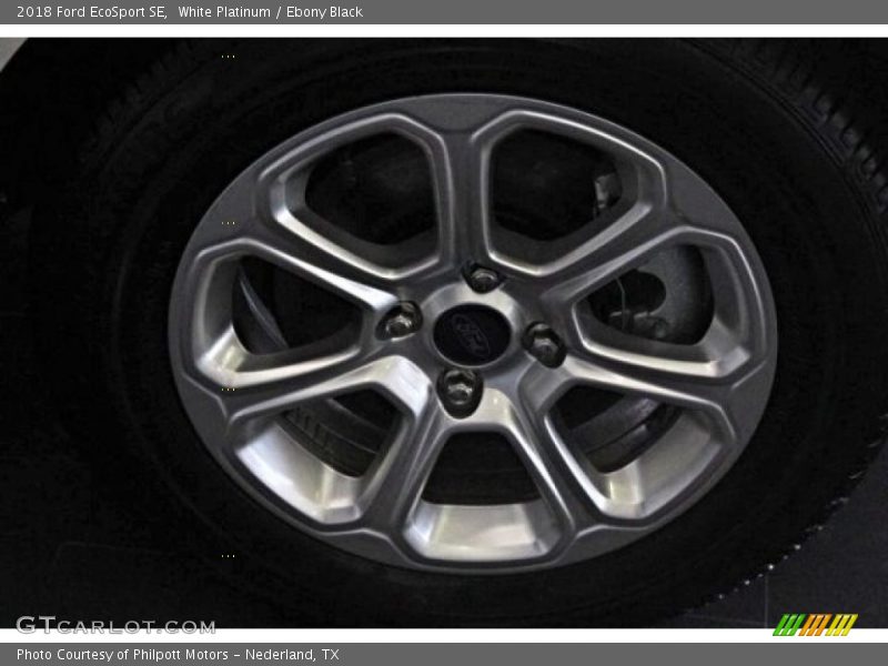 White Platinum / Ebony Black 2018 Ford EcoSport SE