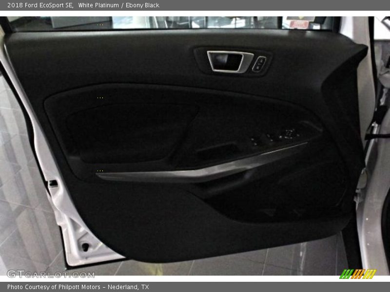 White Platinum / Ebony Black 2018 Ford EcoSport SE
