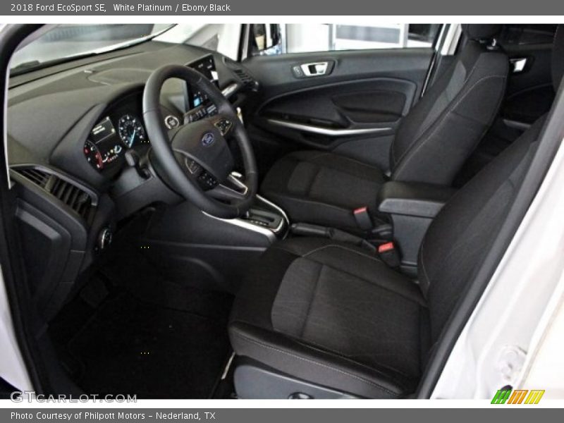 White Platinum / Ebony Black 2018 Ford EcoSport SE