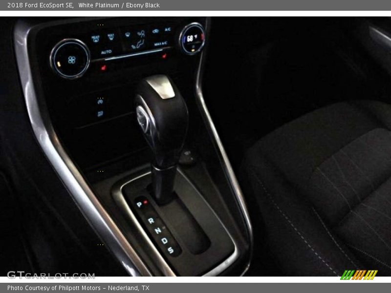 White Platinum / Ebony Black 2018 Ford EcoSport SE