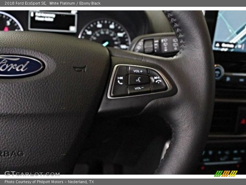 White Platinum / Ebony Black 2018 Ford EcoSport SE