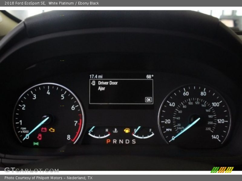 White Platinum / Ebony Black 2018 Ford EcoSport SE