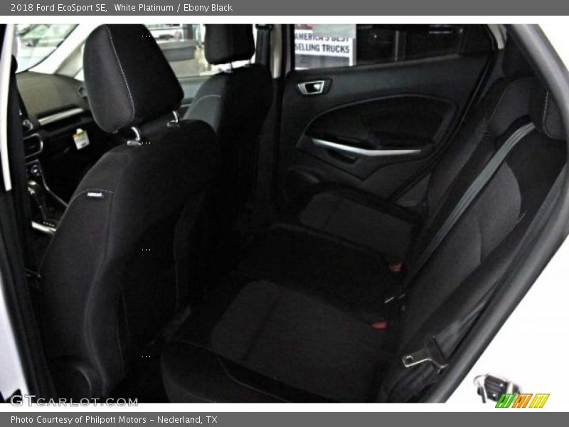 White Platinum / Ebony Black 2018 Ford EcoSport SE