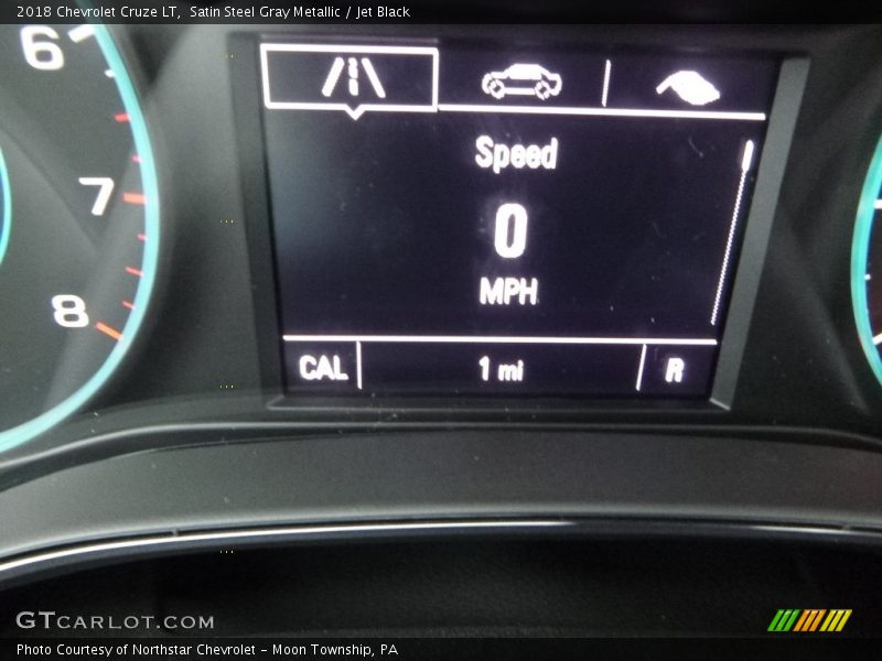 Satin Steel Gray Metallic / Jet Black 2018 Chevrolet Cruze LT