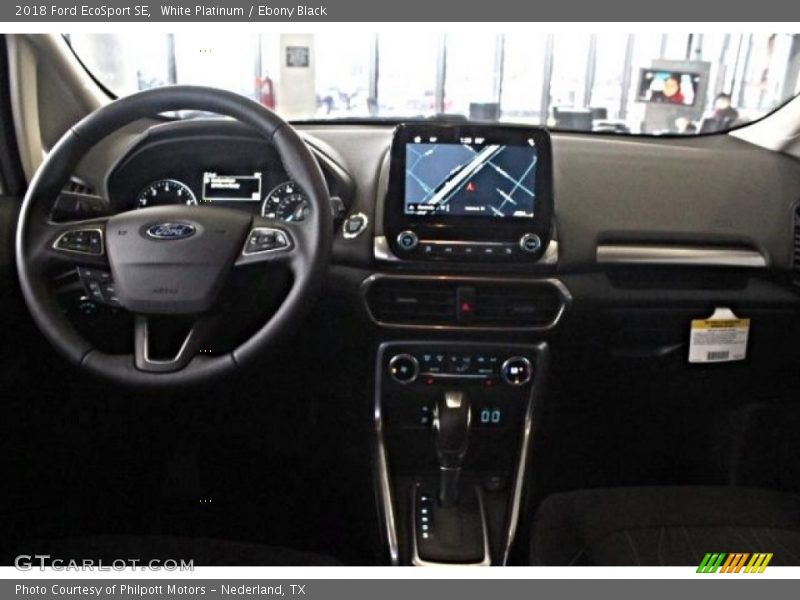 White Platinum / Ebony Black 2018 Ford EcoSport SE