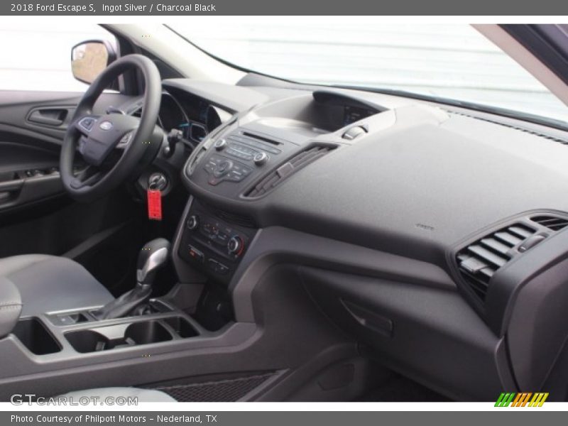 Ingot Silver / Charcoal Black 2018 Ford Escape S