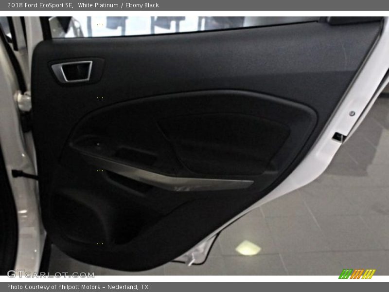 White Platinum / Ebony Black 2018 Ford EcoSport SE