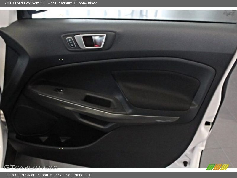 White Platinum / Ebony Black 2018 Ford EcoSport SE