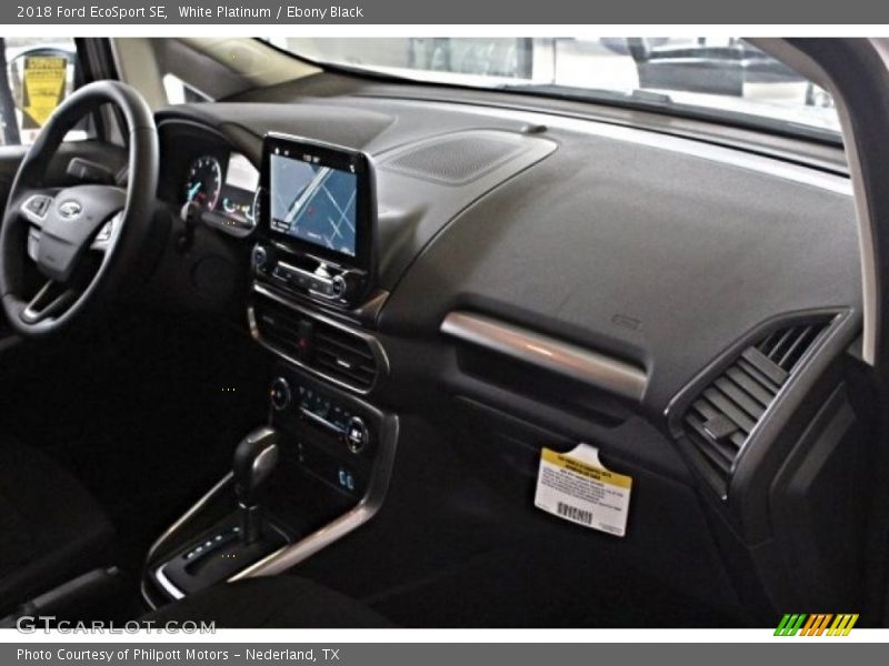 White Platinum / Ebony Black 2018 Ford EcoSport SE