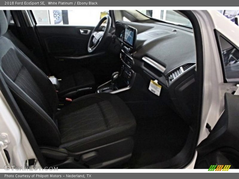 White Platinum / Ebony Black 2018 Ford EcoSport SE
