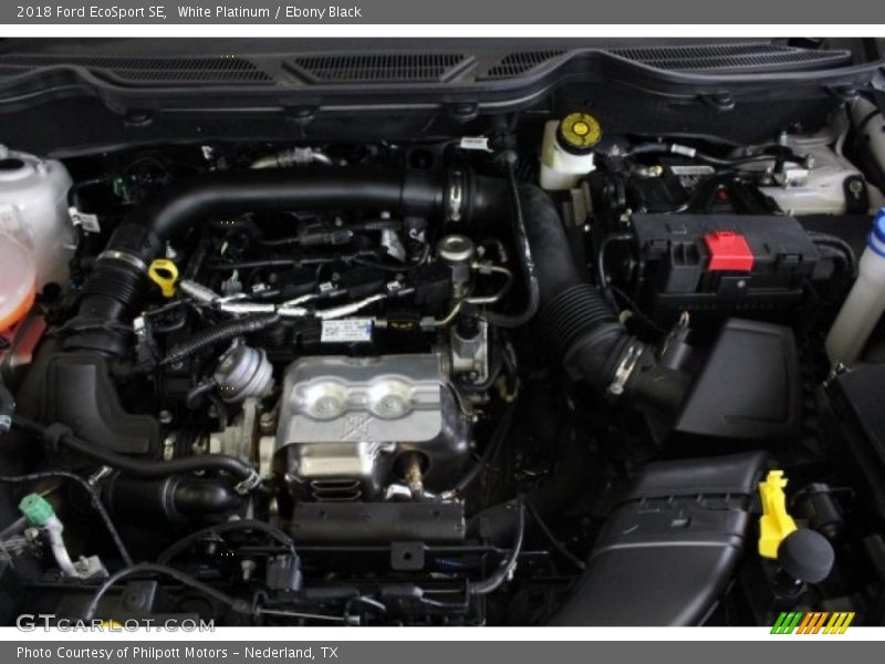 White Platinum / Ebony Black 2018 Ford EcoSport SE