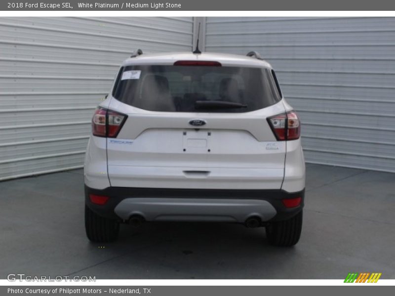 White Platinum / Medium Light Stone 2018 Ford Escape SEL