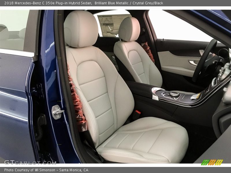 Brilliant Blue Metallic / Crystal Grey/Black 2018 Mercedes-Benz C 350e Plug-in Hybrid Sedan