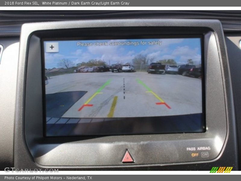 White Platinum / Dark Earth Gray/Light Earth Gray 2018 Ford Flex SEL