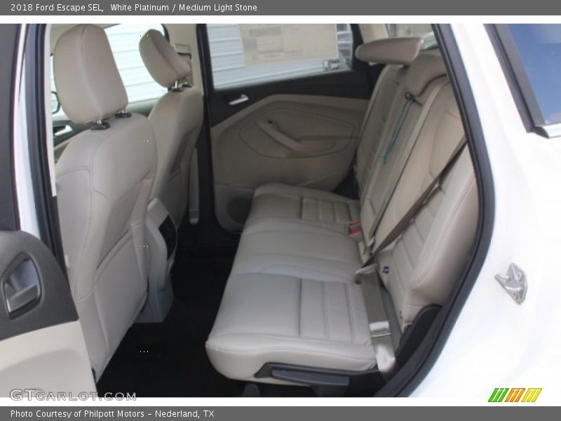 White Platinum / Medium Light Stone 2018 Ford Escape SEL