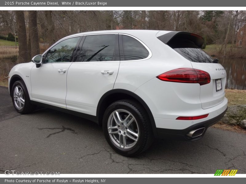 White / Black/Luxor Beige 2015 Porsche Cayenne Diesel