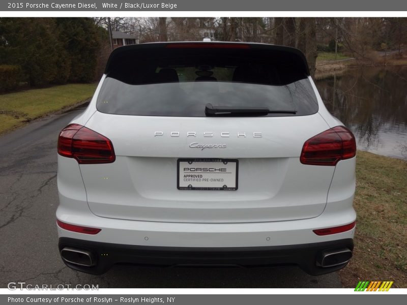 White / Black/Luxor Beige 2015 Porsche Cayenne Diesel