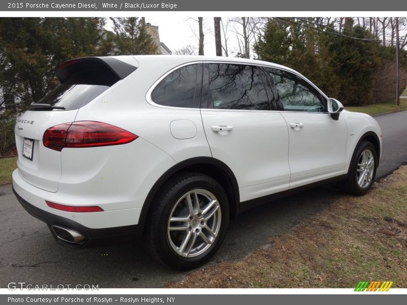 White / Black/Luxor Beige 2015 Porsche Cayenne Diesel