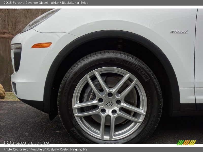 White / Black/Luxor Beige 2015 Porsche Cayenne Diesel