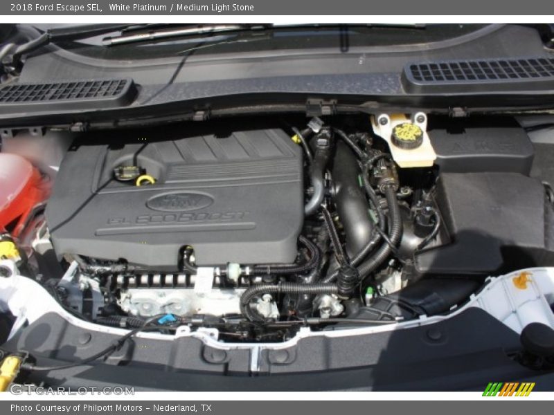White Platinum / Medium Light Stone 2018 Ford Escape SEL