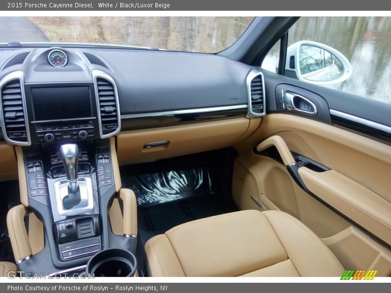 White / Black/Luxor Beige 2015 Porsche Cayenne Diesel