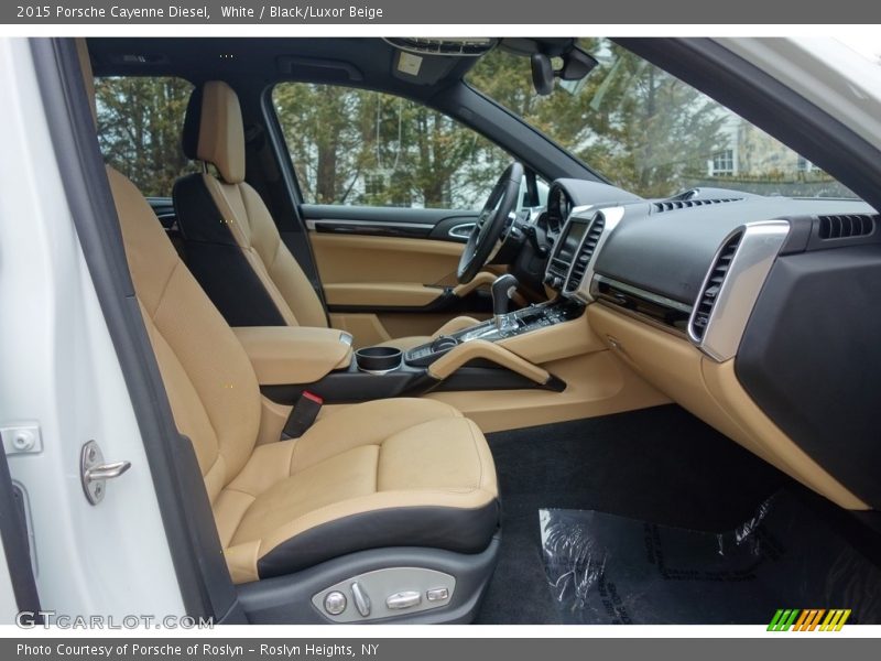 White / Black/Luxor Beige 2015 Porsche Cayenne Diesel