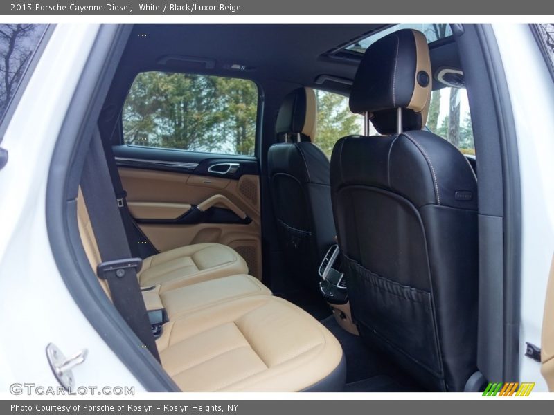 White / Black/Luxor Beige 2015 Porsche Cayenne Diesel