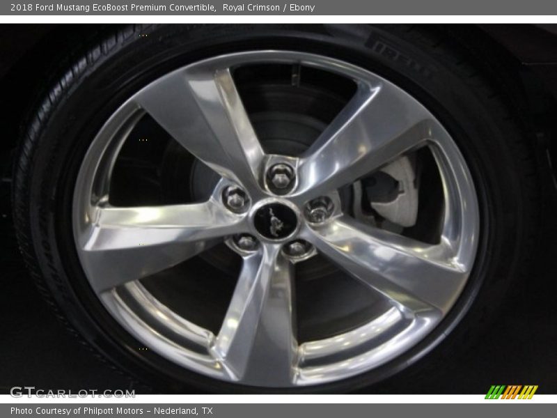 Royal Crimson / Ebony 2018 Ford Mustang EcoBoost Premium Convertible