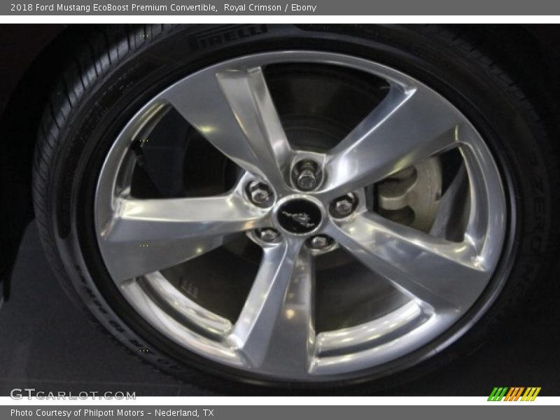 Royal Crimson / Ebony 2018 Ford Mustang EcoBoost Premium Convertible