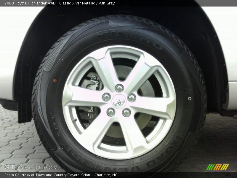 Classic Silver Metallic / Ash Gray 2008 Toyota Highlander 4WD