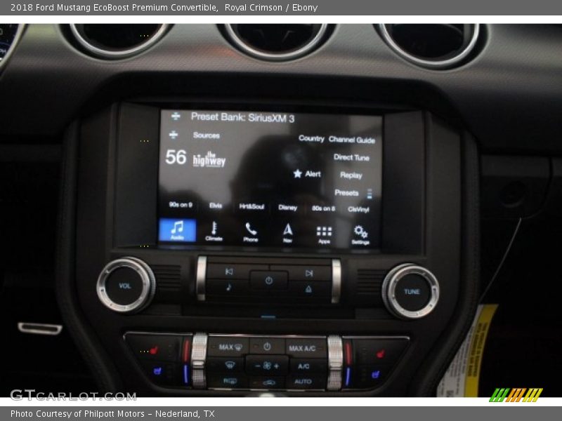 Royal Crimson / Ebony 2018 Ford Mustang EcoBoost Premium Convertible
