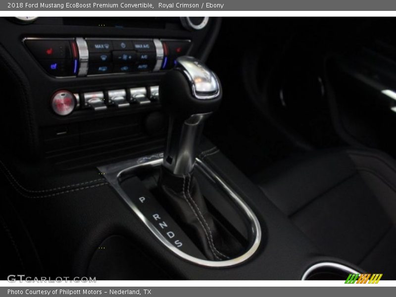 Royal Crimson / Ebony 2018 Ford Mustang EcoBoost Premium Convertible