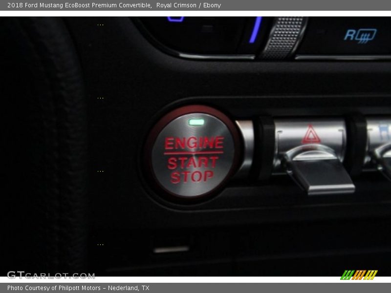 Royal Crimson / Ebony 2018 Ford Mustang EcoBoost Premium Convertible