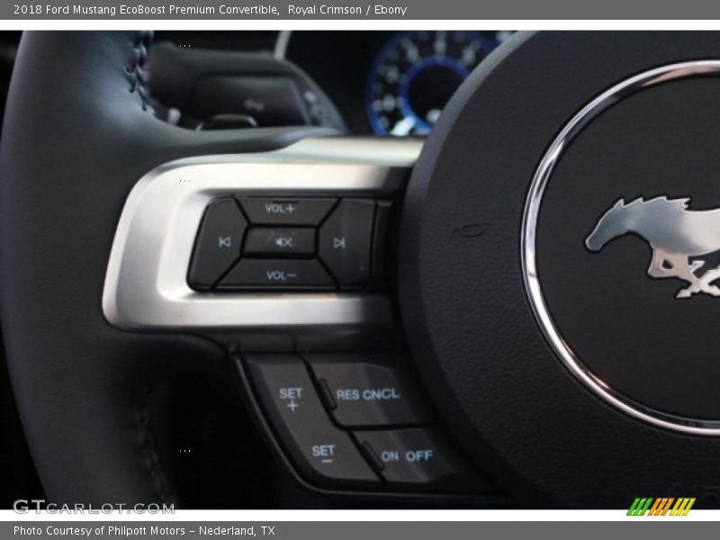 Royal Crimson / Ebony 2018 Ford Mustang EcoBoost Premium Convertible