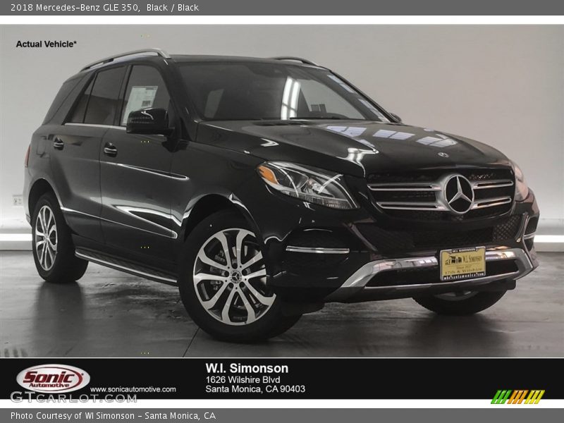 Black / Black 2018 Mercedes-Benz GLE 350