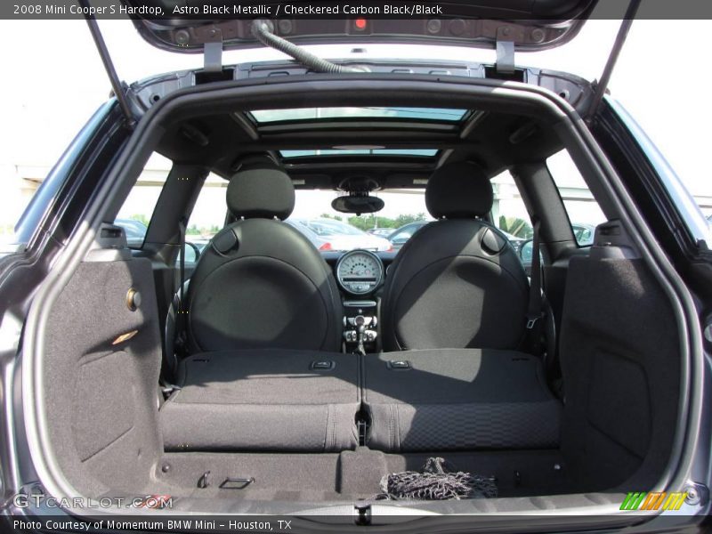 Astro Black Metallic / Checkered Carbon Black/Black 2008 Mini Cooper S Hardtop
