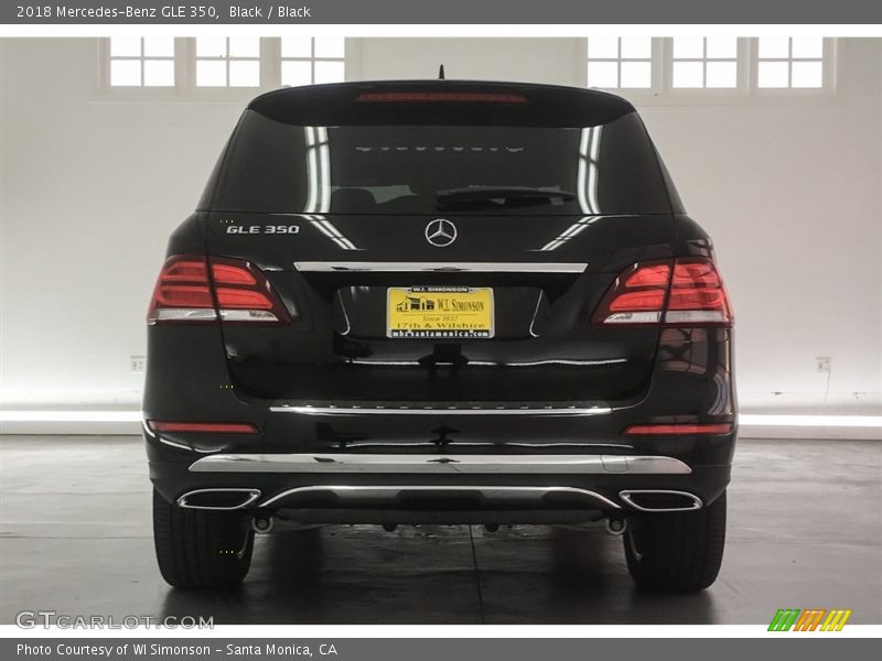 Black / Black 2018 Mercedes-Benz GLE 350