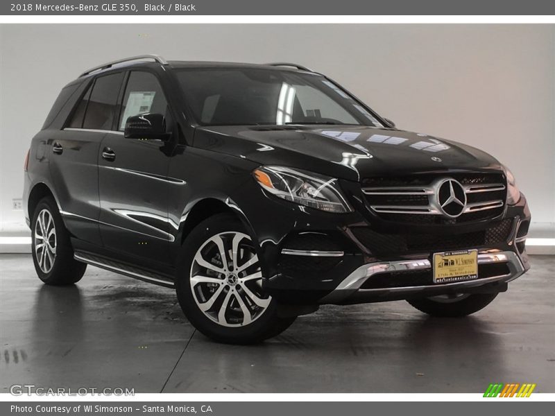 Black / Black 2018 Mercedes-Benz GLE 350