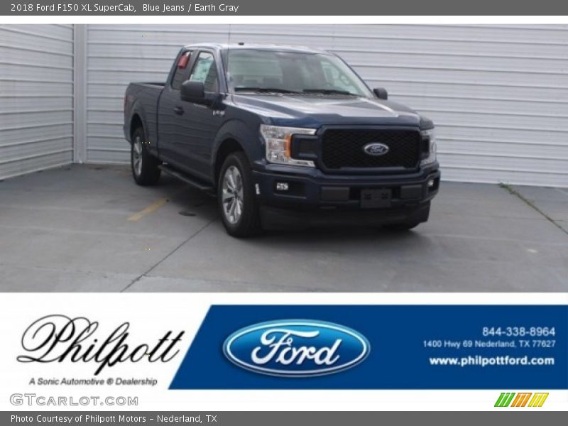 Blue Jeans / Earth Gray 2018 Ford F150 XL SuperCab
