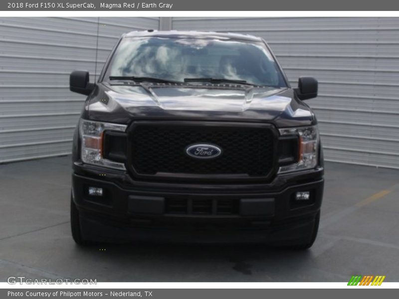 Magma Red / Earth Gray 2018 Ford F150 XL SuperCab