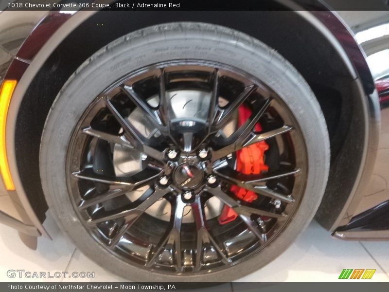 Black / Adrenaline Red 2018 Chevrolet Corvette Z06 Coupe