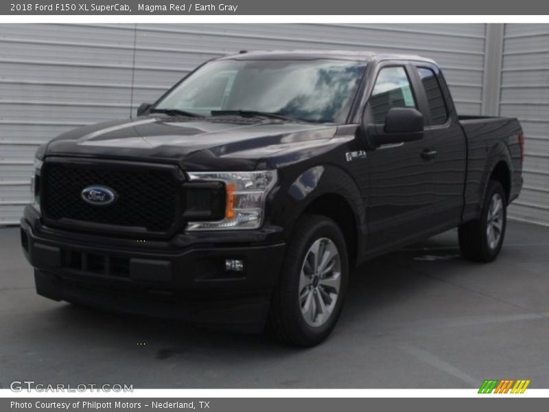 Magma Red / Earth Gray 2018 Ford F150 XL SuperCab